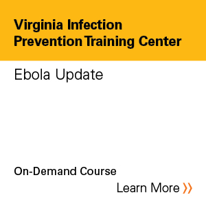 Virginia Infection Prevention Training Center - Ebola Update Banner